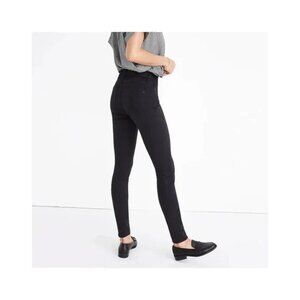 Madewell 9" High-Rise Skinny Sateen Jeans in Black Women's Size 26